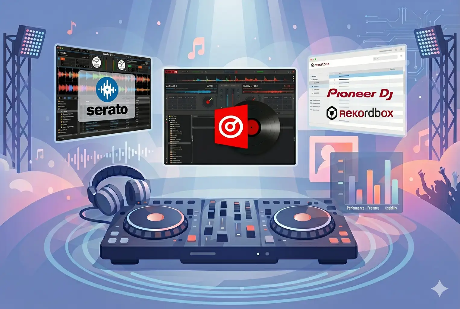 VirtualDJ vs Serato vs Rekordbox: Which DJ Software Should You Use in 2026?